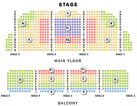 Evanston Auditorium Seating Chart