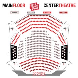 Center Theater Main Floor Seating Chart